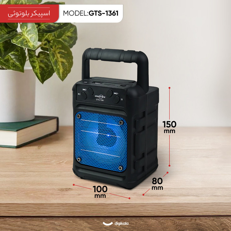 اسپیکر بیسیم بلوتوثی گریت نایس قابل حمل مدل GTS-1361