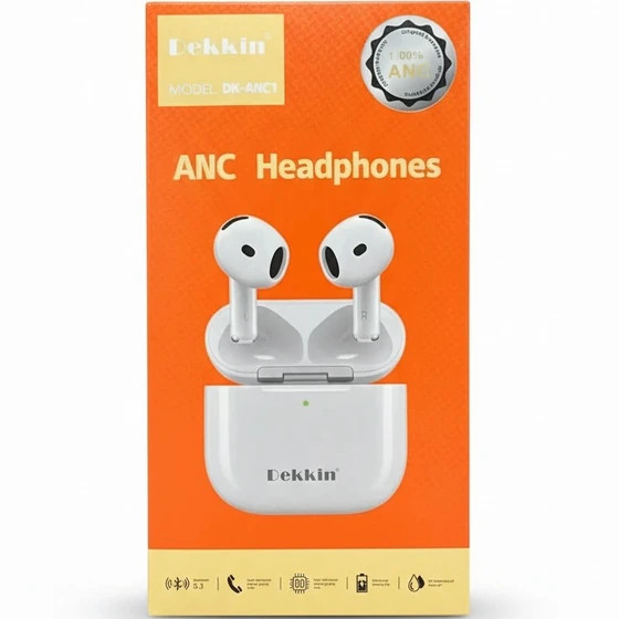 هندزفری ایرپاد بلوتوثی دکین (Dekkin) مدل DK-ANC1 با قابلیت نویز کنسلینگ (ANC)